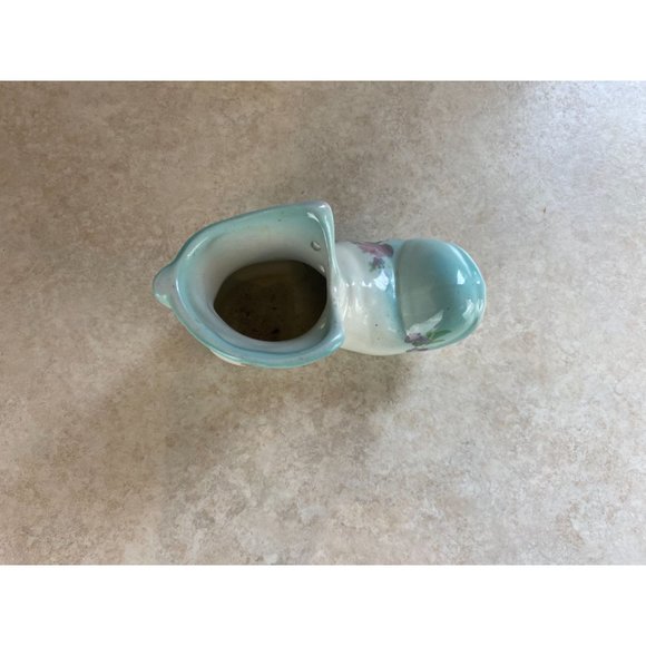 Vintage OLD FOLEY James Kent “Flowered” China Boot Shoe Planter Made In England - Picture 5 of 7